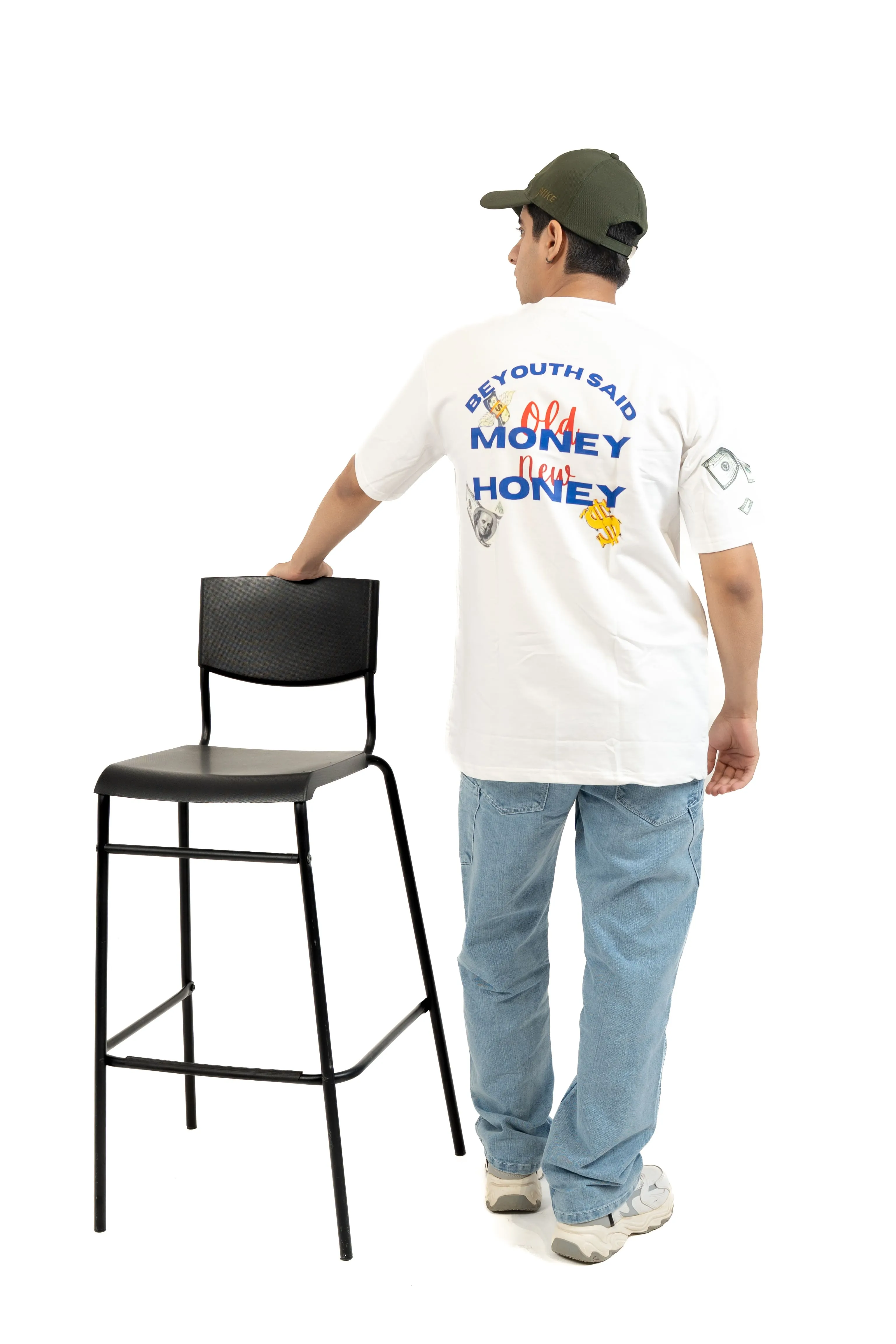 Old Money New Honey Oversized Tee front