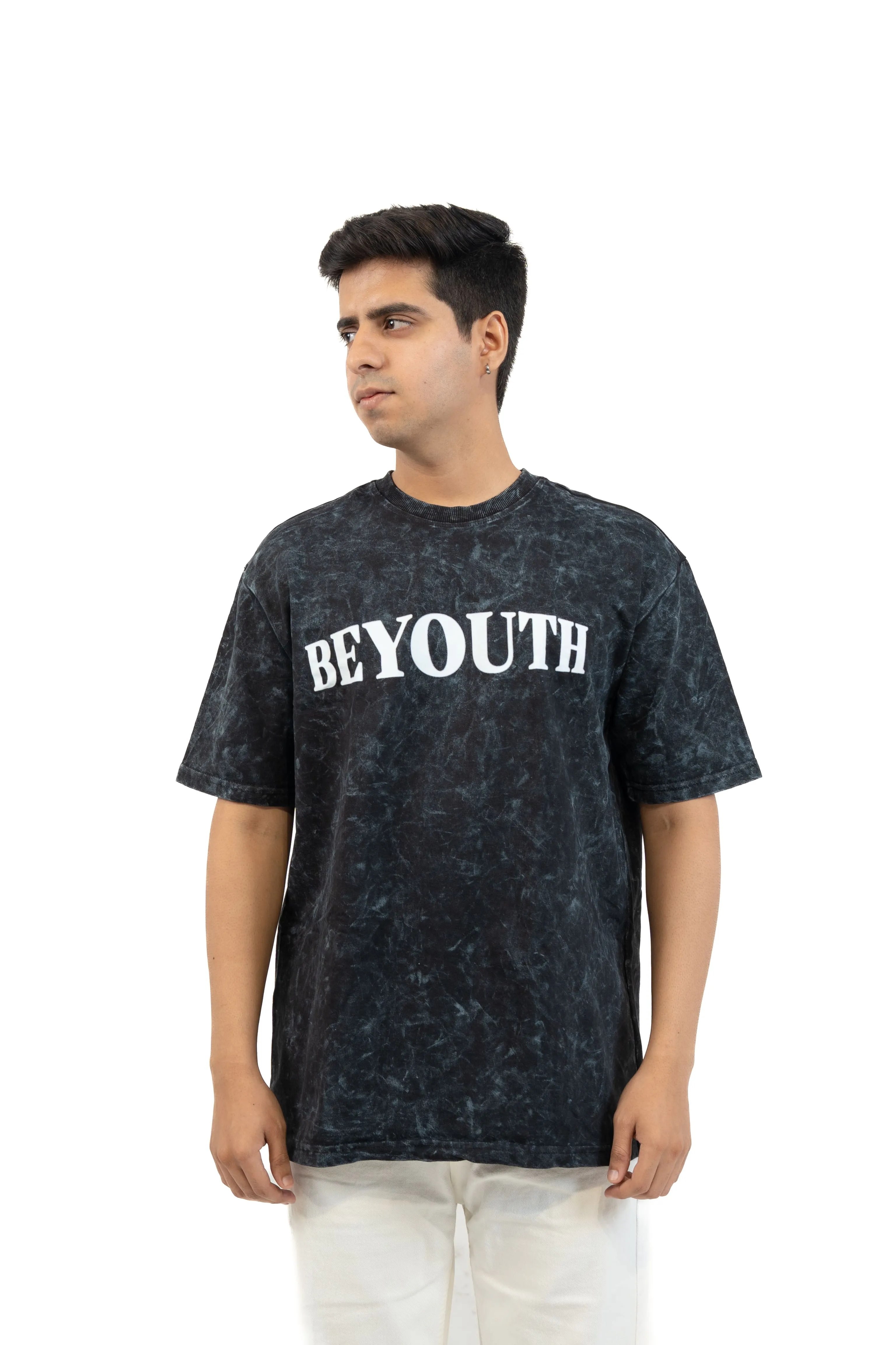 No Excuses Acid Wash Tee front