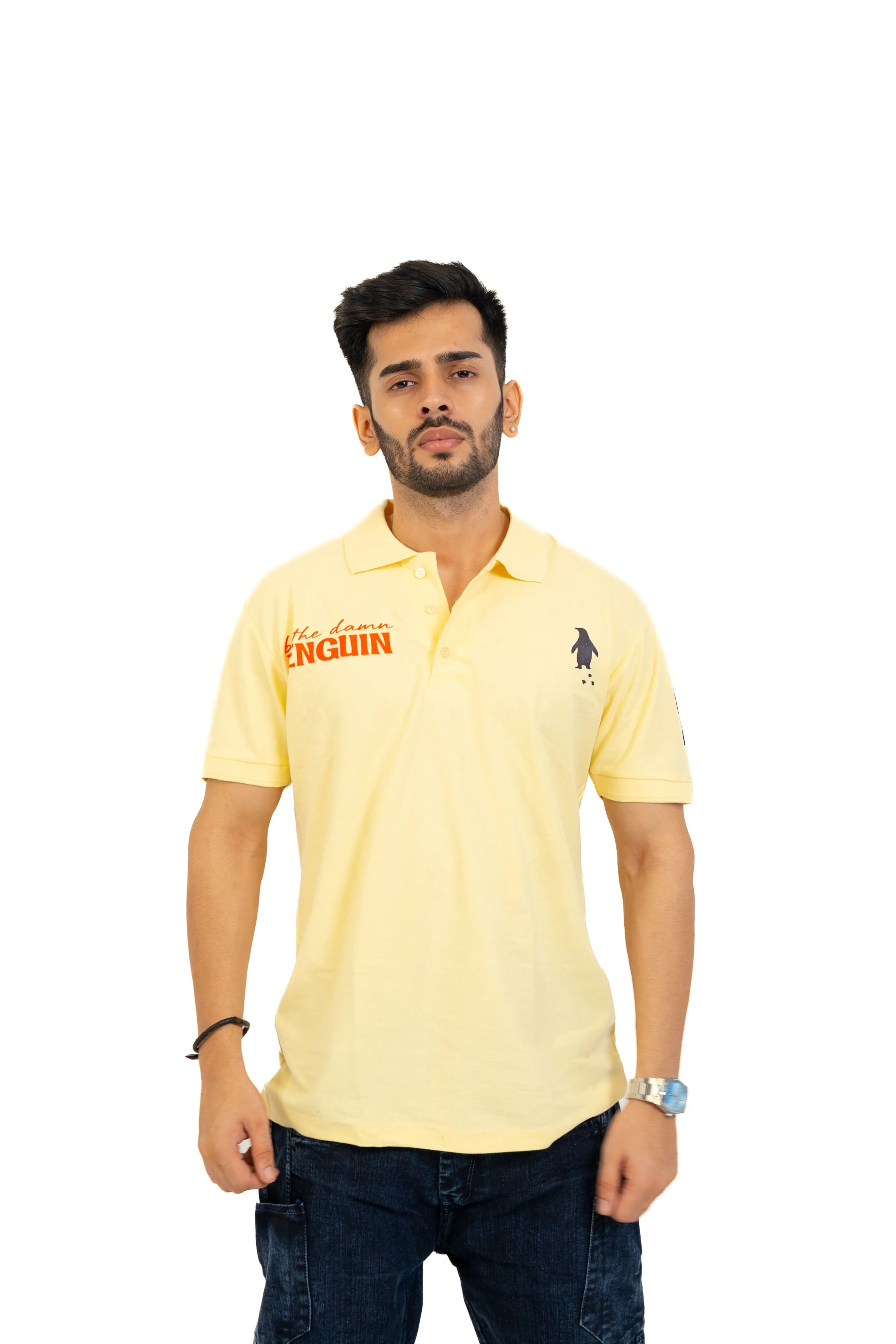 Damn Penguin Polo front