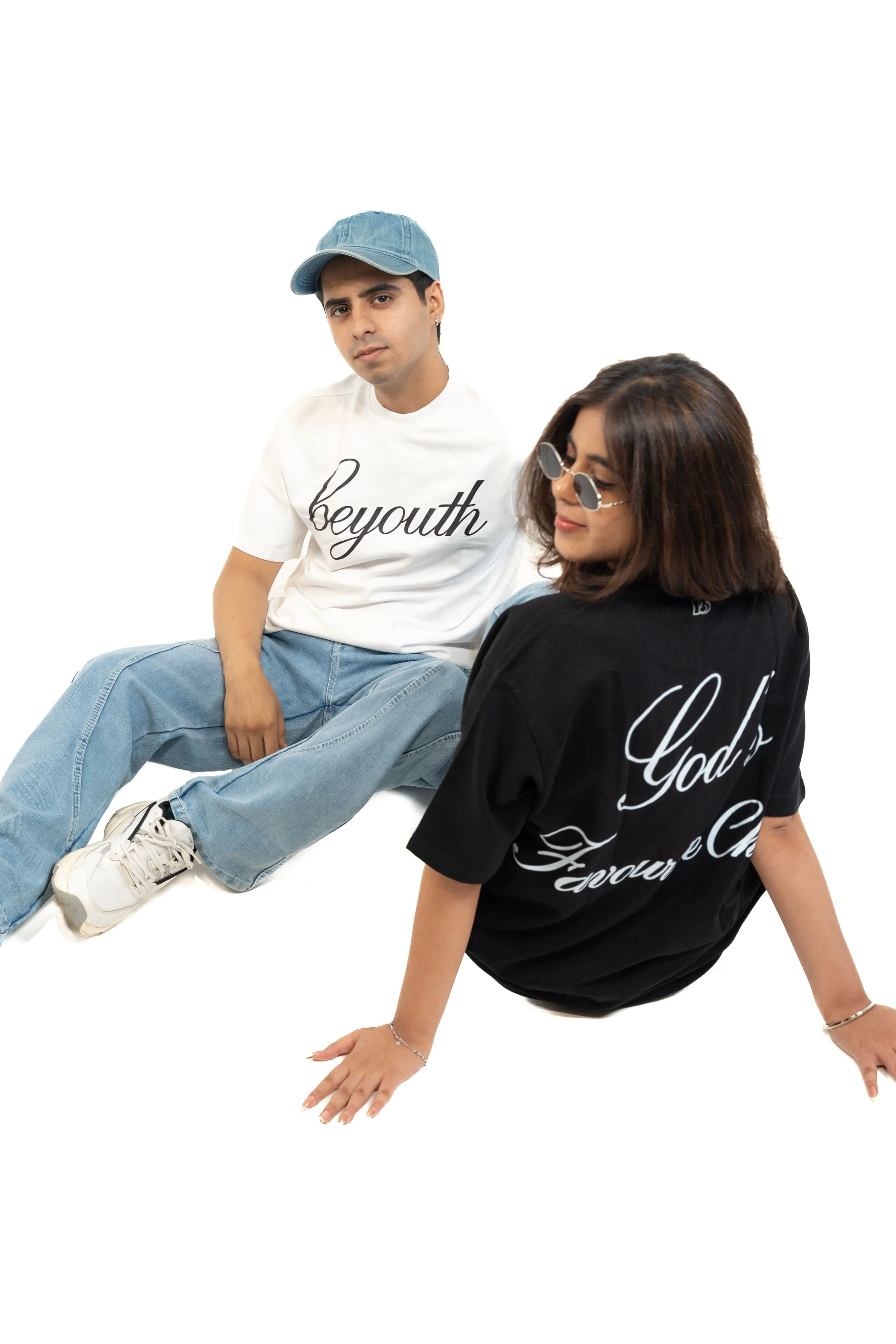 Beyouth God's Favourite Child Tee — seated duo